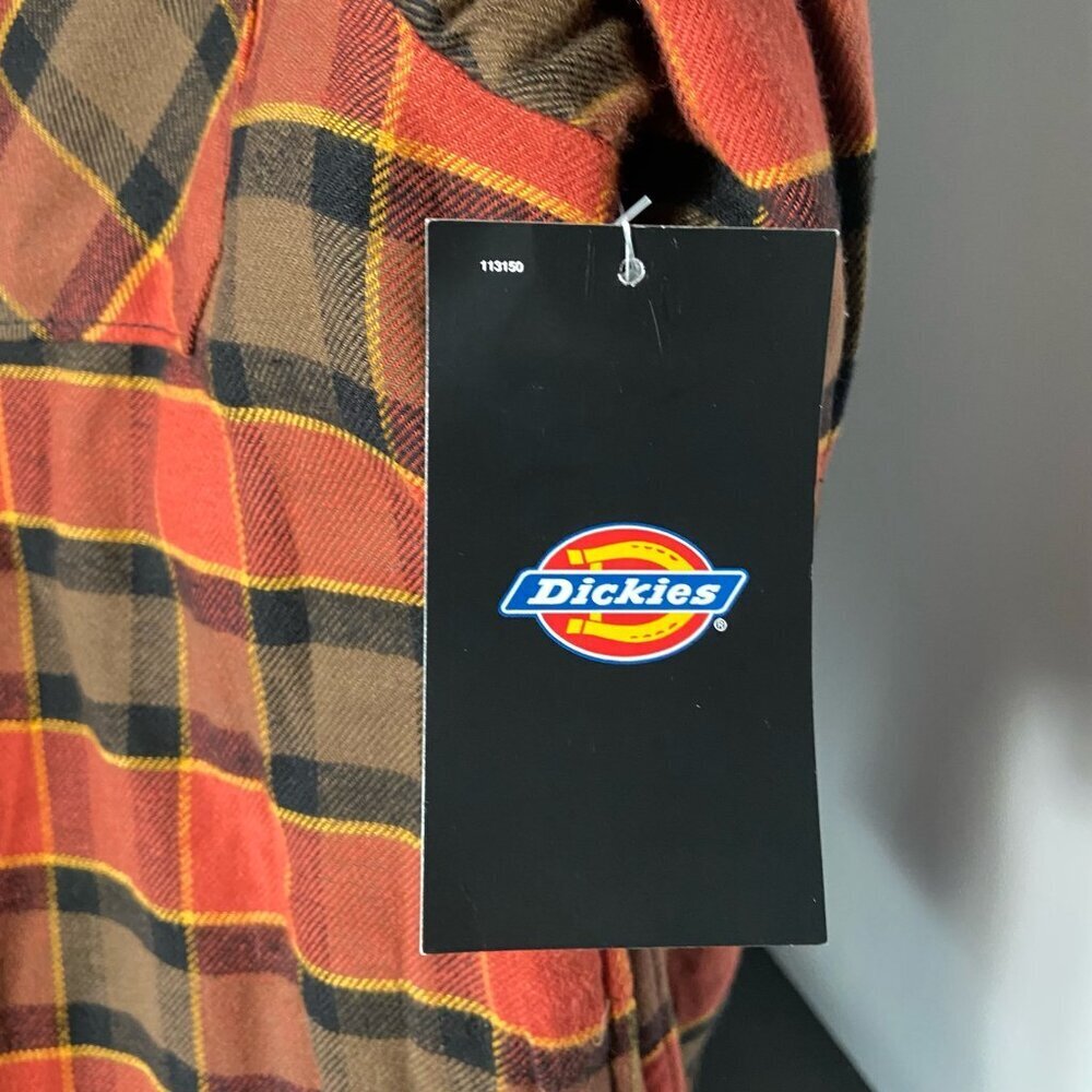 Dickies Hooded Quilted Flannel Plaid Jacket – Youth L (Fits Adult S) – NWT - Picture 9 of 9